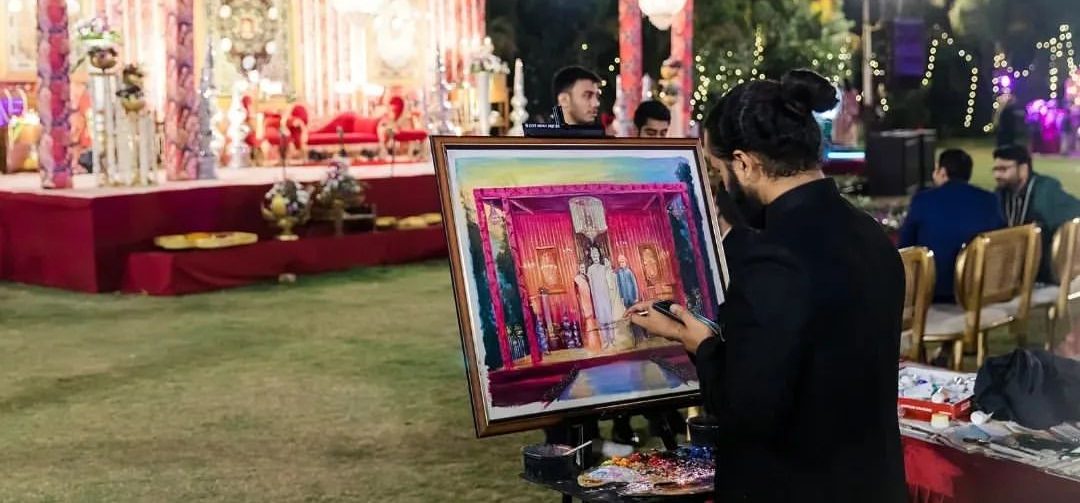 Bringing Your Big Day to Canvas: The Beauty of Live Wedding Art